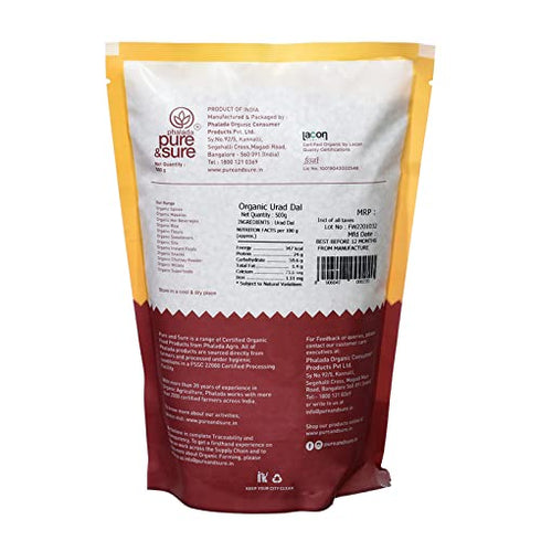 Pure & Sure Urad Dal Split Organic Pulses